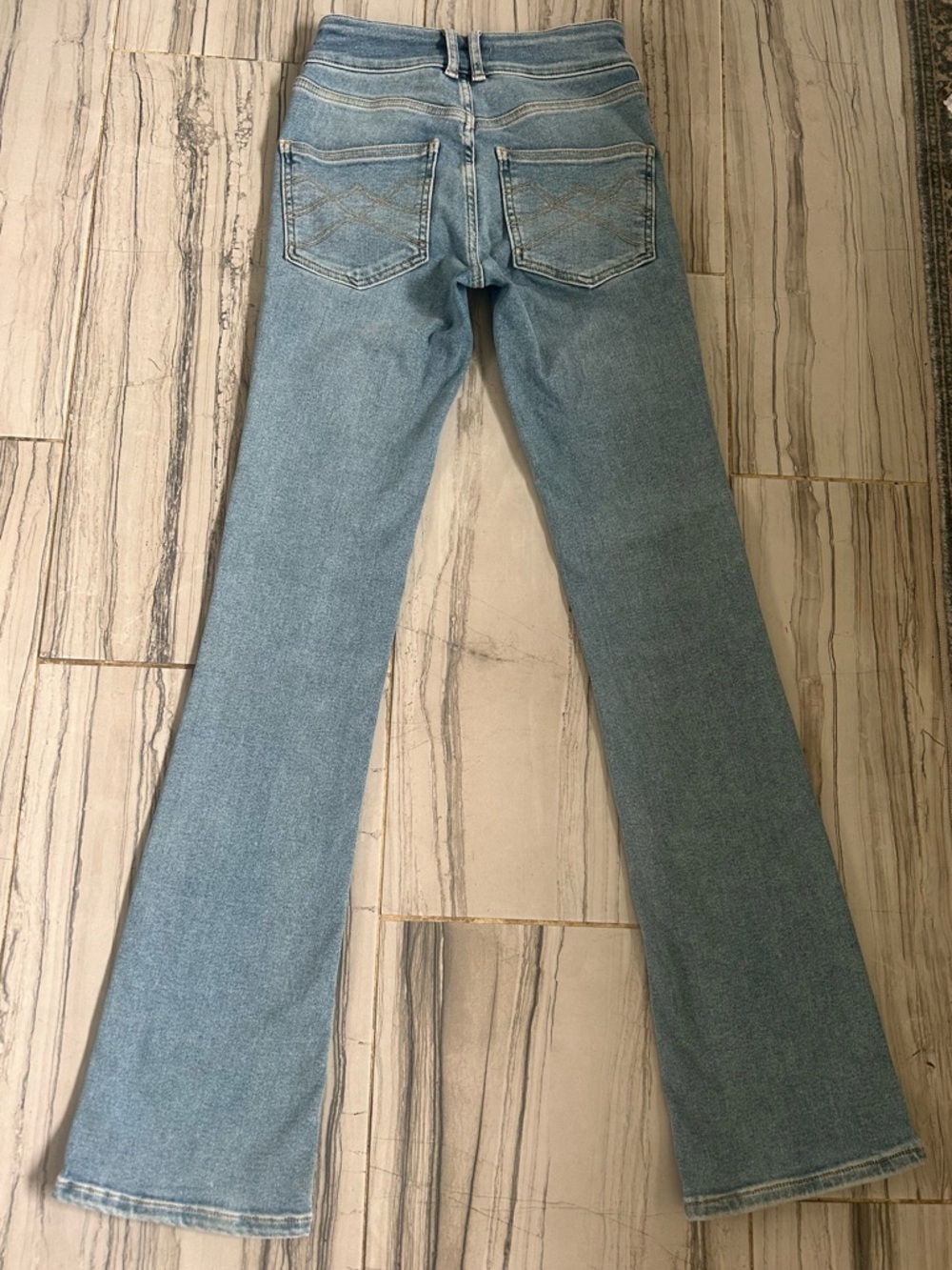 EUC We The Free Shayla Mid Rise Skinny Flare Stretch Bootcut Jeans - Picture 7 of 16